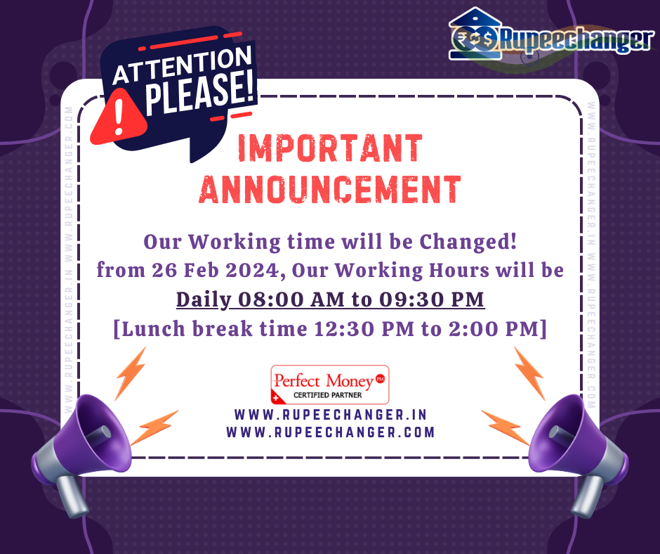 Working hours changed from 26 February 2024